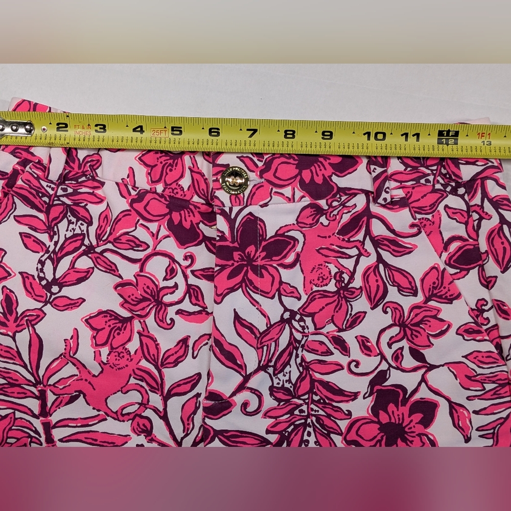 Lilly Pulitzer Gretchen High Rise Elderflower Shorts 5" - Picture 4 of 9